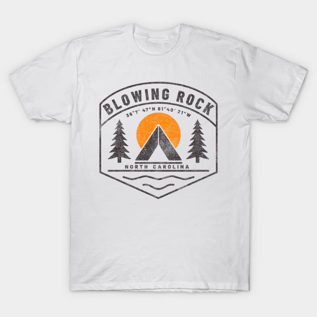 Visiting NC Mountain Cities Blowing Rock, NC T-Shirt by Contentarama